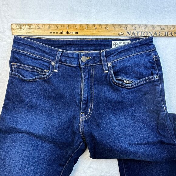 AVIATOR USA Mens Jeans The Concorde Travel Dark Wash Slim Fit 31 Hidden pockets - Picture 9 of 16